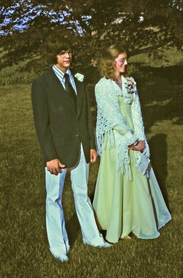 Classic Prom Photos Going All in on the 1970s