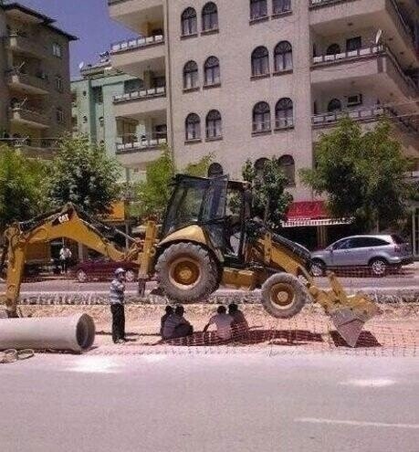 Photos Where Heavy Machinery Was Not Properly Handled