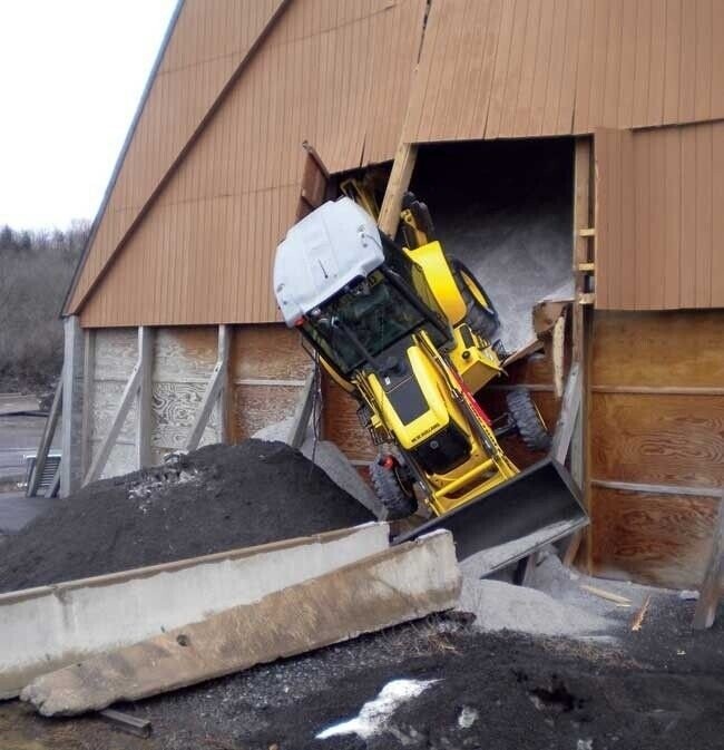 Photos Where Heavy Machinery Was Not Properly Handled