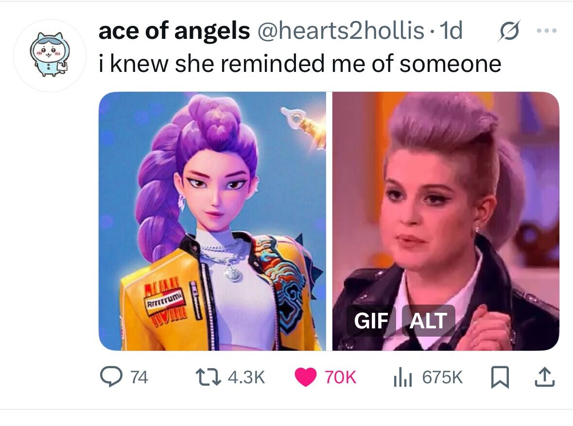 ace of angels @hearts2hollis1 1d S ... i knew she reminded me of someone Rrrittumi GIF ALT 74 4.3K 70K del 675K 