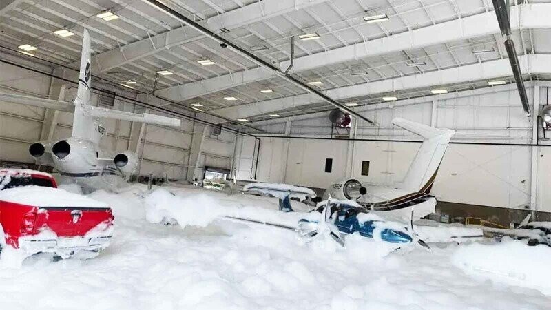 Photos Where A Fire Extinguisher Made A Mess For The Ages