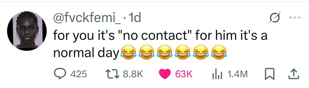 @fvckfemi_.1 1d for you it's no contact for him it's a normal day 425 8.8K 63K 1.4M 