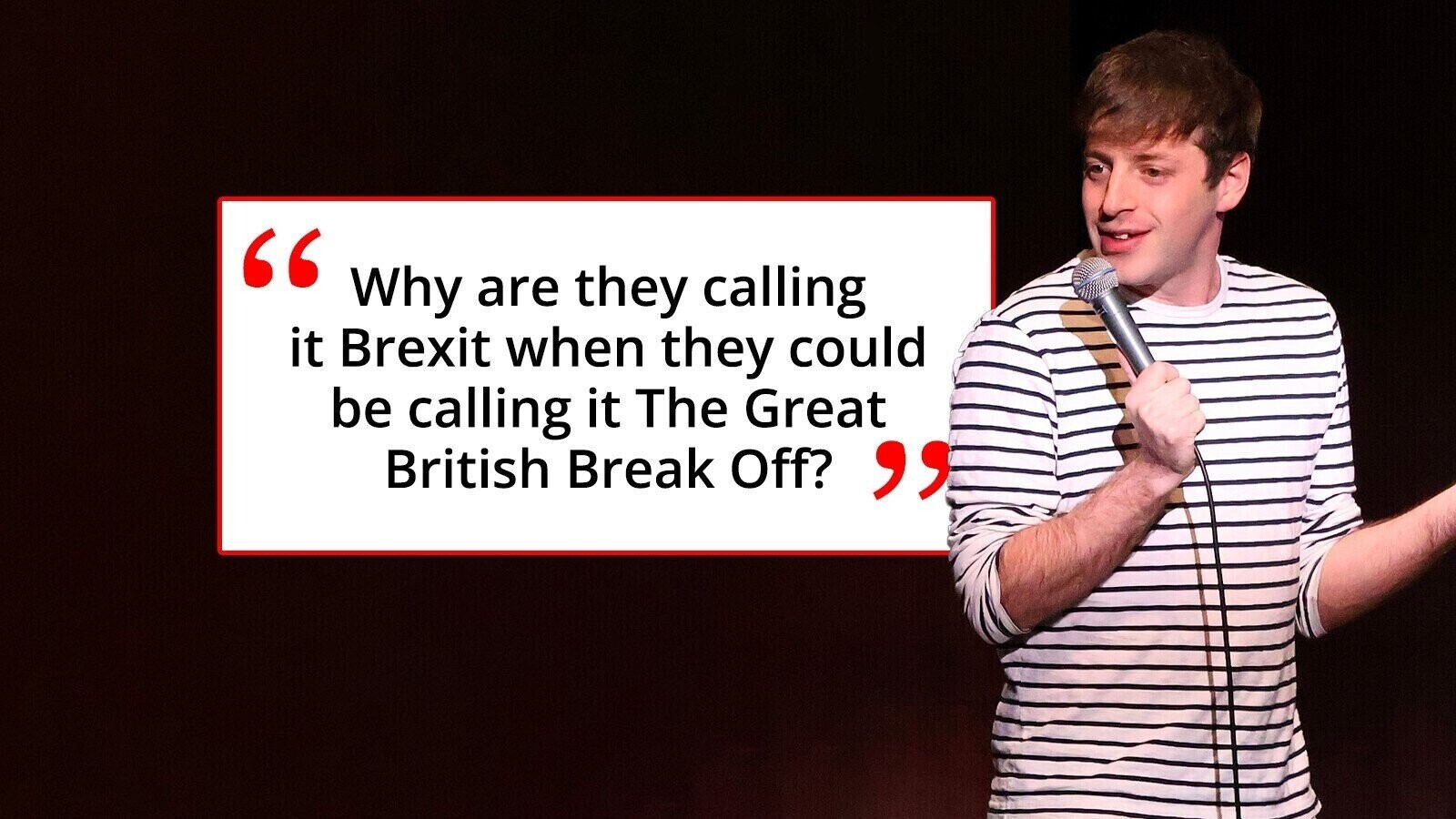 Why are they calling it Brexit when they could be calling it The Great British Break Off?