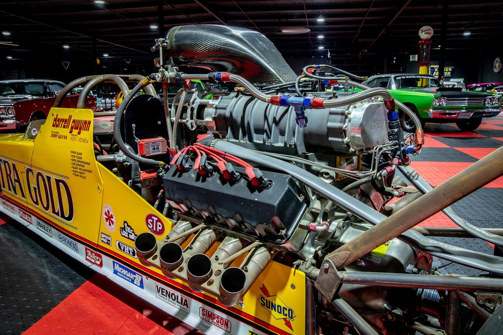 Super SHELL SER K ER FR dorrell gwynn PRO MAG 44 JERRY GWYNN KEN VENEY -AARY CLARK -NICK FLOCH TRA C GOLD -CHRIS CONNINGHAM JOE CHAFFER ALLEN WILLIAMSON -CHRIS HEATT -TONY MILLA PIRAFLEX everaguio STP Winston RALEY MANLEY SPEED V PRO RICHMOND VHT Millory I MICHIGAN77 ENGINE REAKINGS SUNOCO VENOLIA FORGED RACING PISTONS SIMPSON RACE PRODUCTS 