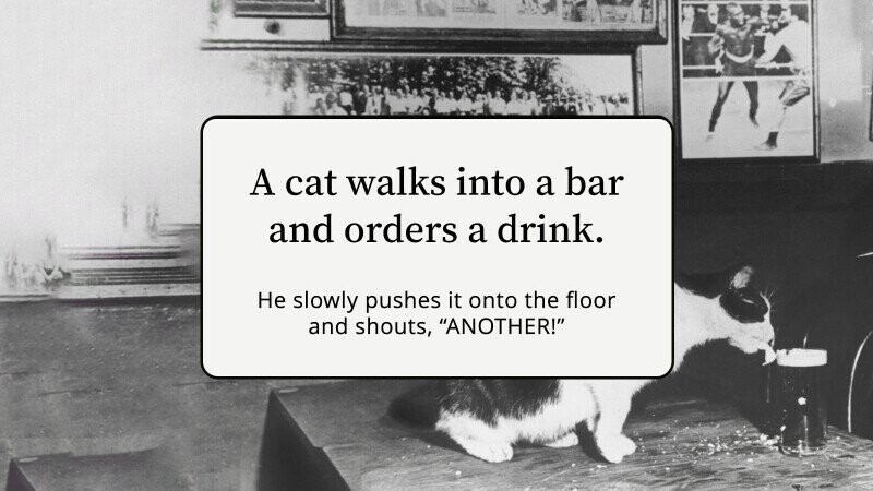 30 ‘Walks Into A Bar’ Jokes to Take the Edge Off