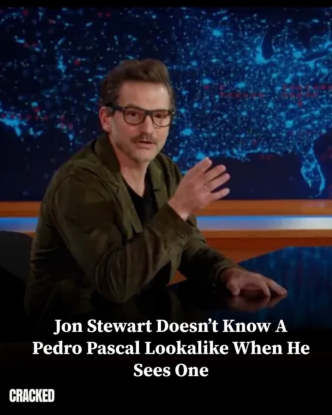 Jon Stewart Doesn't Know A Pedro Pascal Lookalike When Не Sees One CRACKED