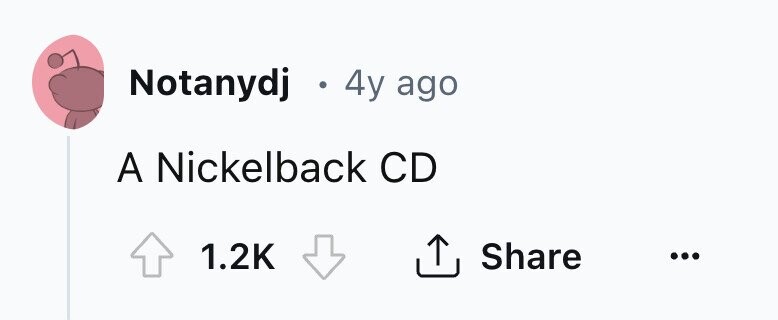 Notanydj . 4y ago A Nickelback CD 1.2K Share ...