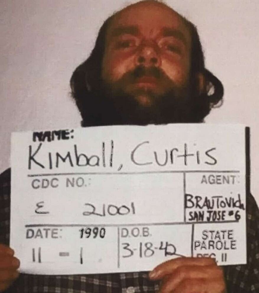 NAME: Kimball, Curtis AGENT CDC NO.: BRAUTOVida ٤ 21001 SAN JOSE #6 DATE: 1990 D.O.B. STATE 3-18-42 PAROLE II DEC II 