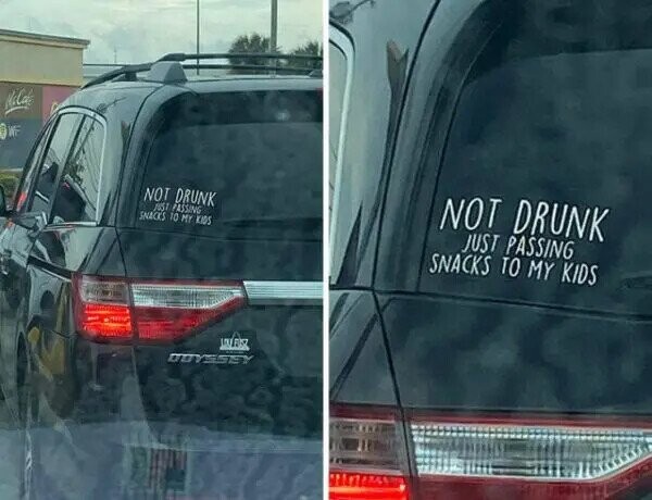 Photos Where Bumper Stickers Make an Interesting Stand