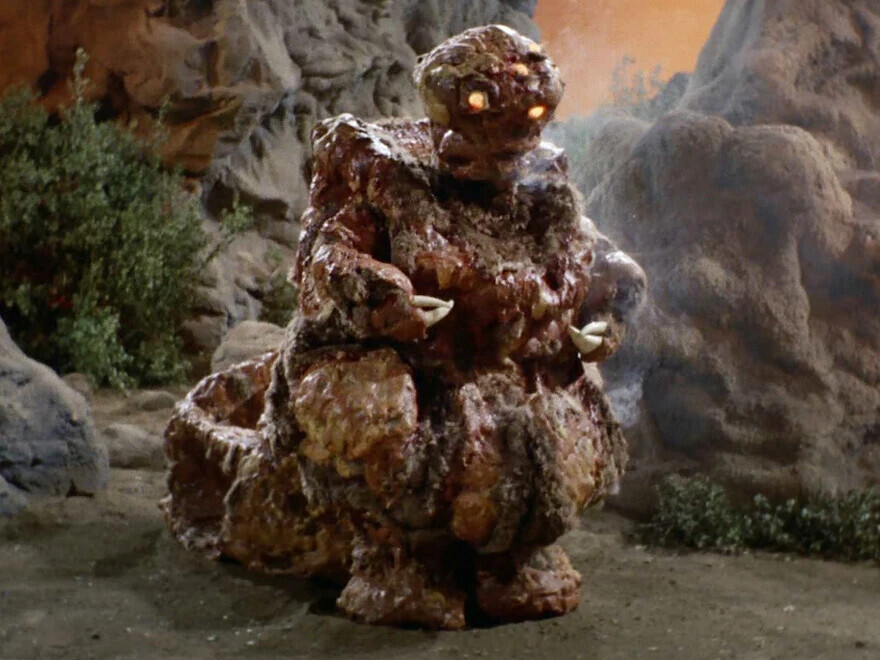 20 Classic Monsters Made from Rocks and Paper Machet