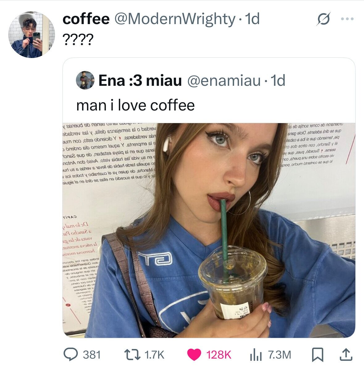 coffee @ModernWrighty.1d G ... ???? Ena 3: miau @enamiau.1d man i love coffee Y eb ON IDA COVID absber 261 Y ,6lleb Bl o bebiev 6 eb the OTHER eb 606g eloid .etnslobs shib 98 eup eum cco ,0129 obneioib Y Misdoo 6 ed is eup obneimet .eig د ònebro sib omeem leups Y ... в 9 10 гоб sorto ПОО ,ortons2 Y / lonse eup eb , Bysiq el ne eup DY sup eauty dibeoue , .081692 notnA nob oaivA .otaiv sided гв sbiv U2 no g noo shouq SNU endoa others olv urt US B ashev в nvell 9b 