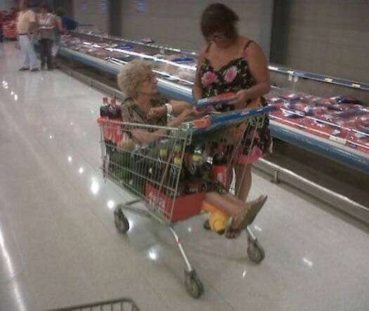 Shoppers Making Checkout Lines Less Enjoyable