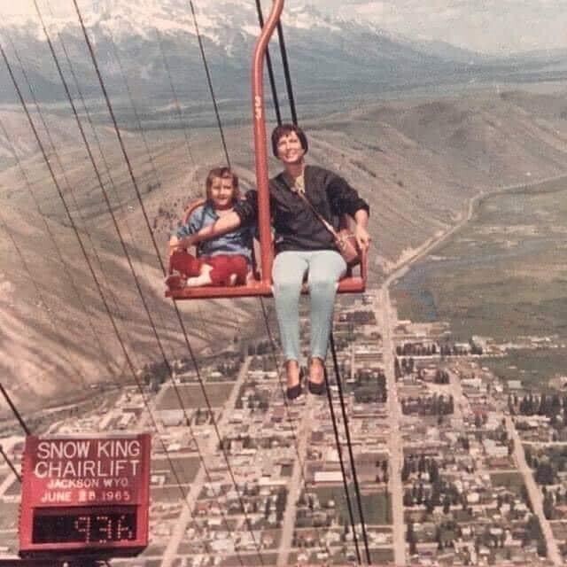 SNOW KING CHAIRLIFT JACKSON WYO JUNE 28 1965 936