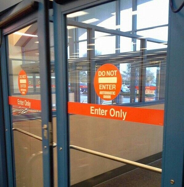DO NOT DONOT ENTER ENTER - MUTOMATIC DOOR Enter Only Enter Only