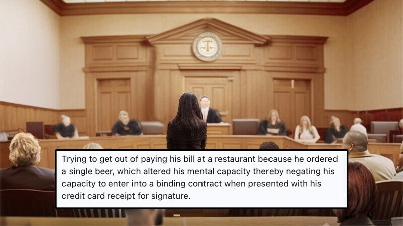 20 Dumb Things People Have Tried to Legally Justify