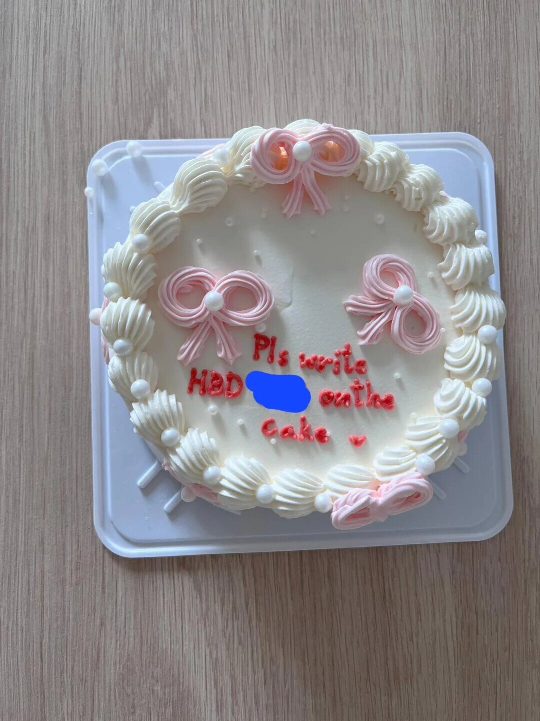 Pls write outhe HBD cake