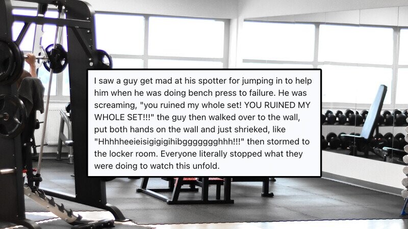 22 Wild Freak-outs People Witnessed at the Gym