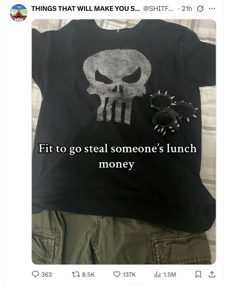 THINGS THAT WILL MAKE YOU S... @SHITF... .21h s ... BRUH Fit to go steal someone's lunch money 363 8.5K 137K 1.5M 