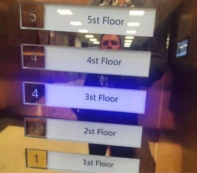 5st Floor 4st Floor 4 3st Floor 2st Floor 1 1st Floor