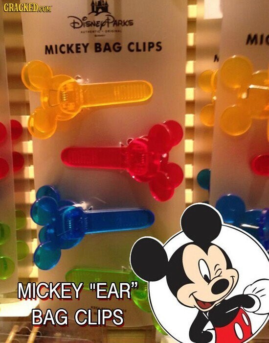 CRACKED.COM DisneyPARKS AUTHENTIC ORIGINAL - MI MICKEY BAG CLIPS MICKEY EAR BAG CLIPS
