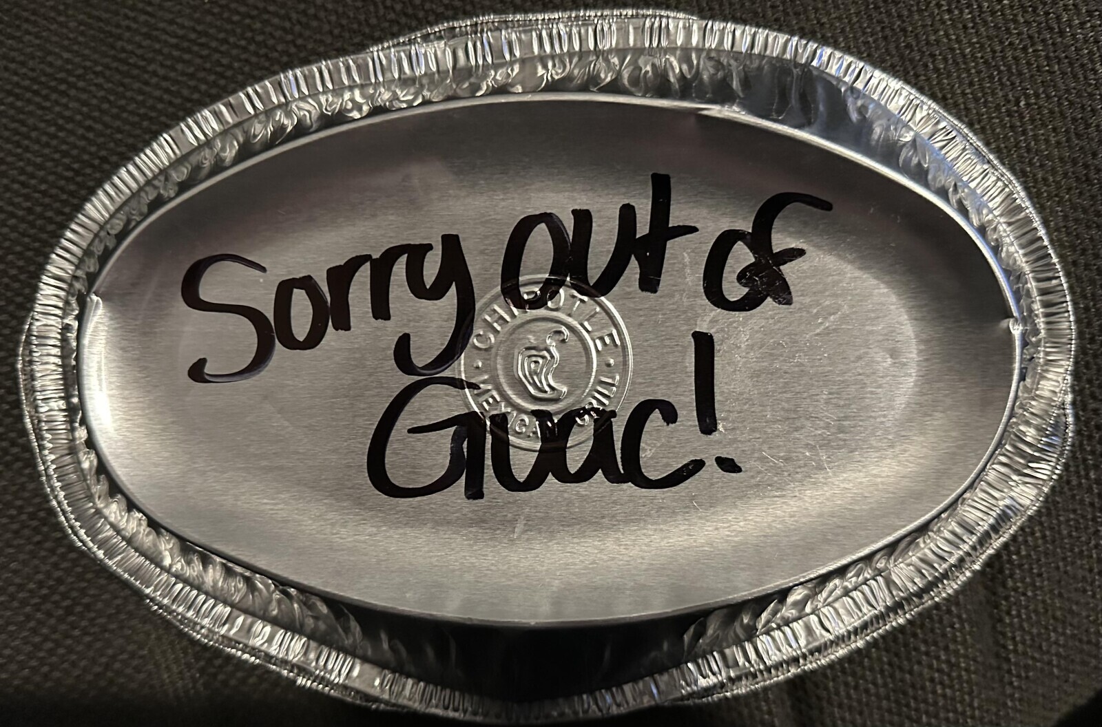 Sorry CH out of Guac!