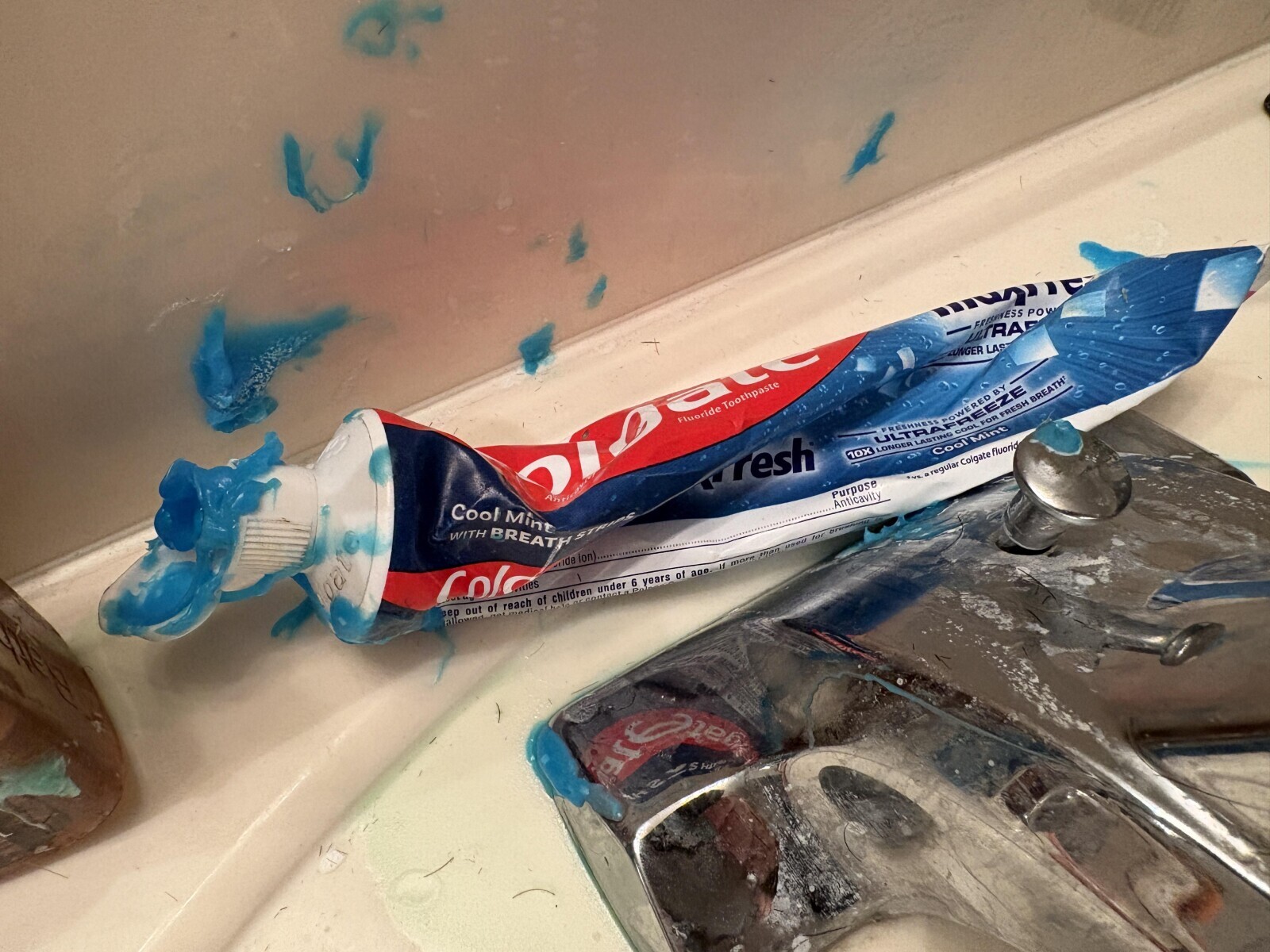 Exploded Toothpaste 20 Photos Where Common Sense Takes a Quick Break | Cracked.com