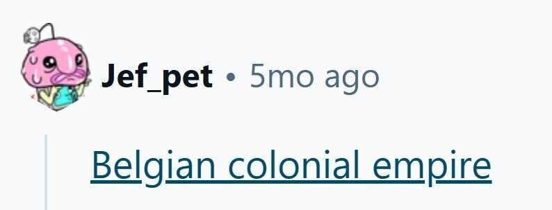 Jef_pet . 5mo ago Belgian colonial empire