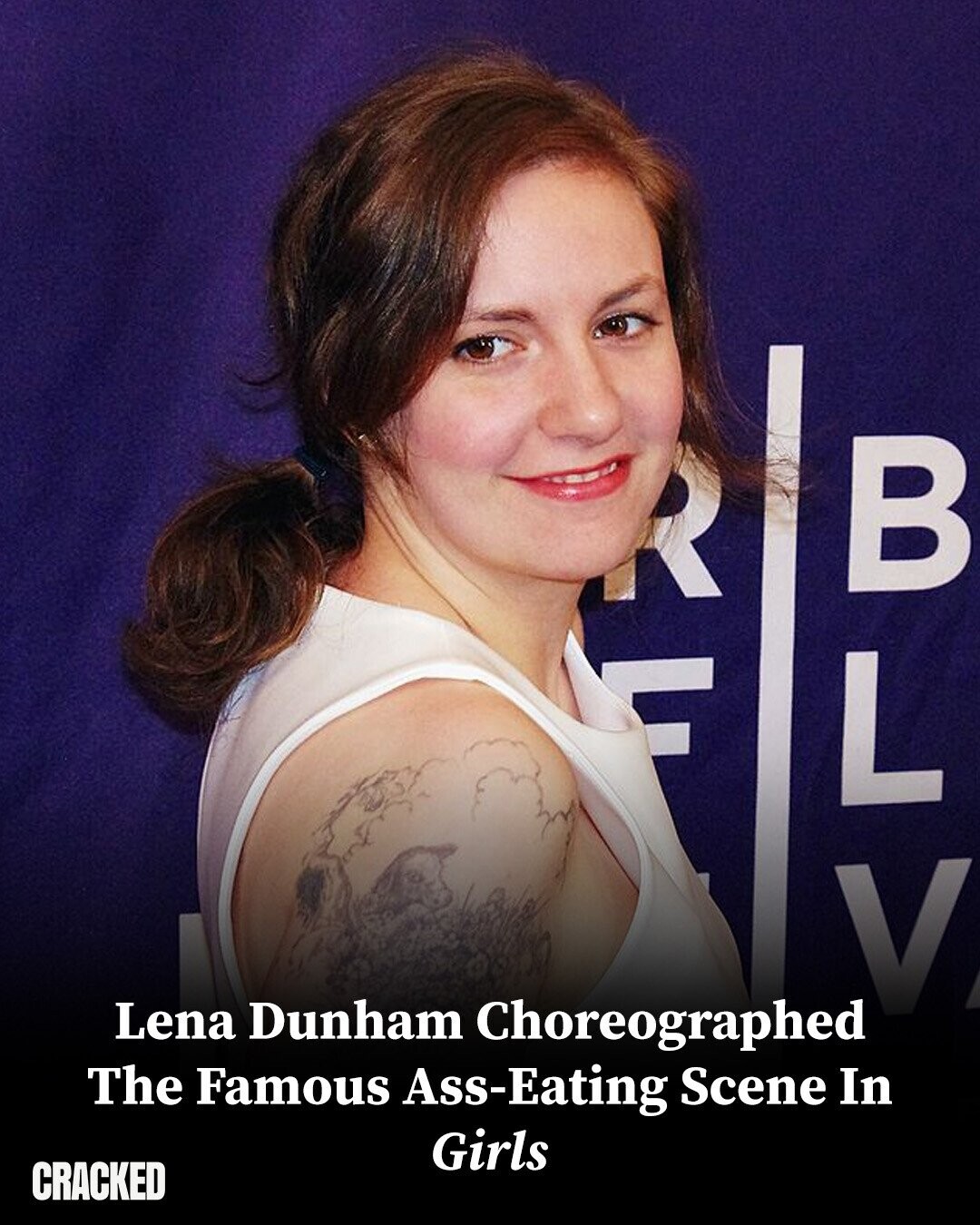R L L В V Lena Dunham Choreographed The Famous Ass-Eating Scene In Girls CRACKED