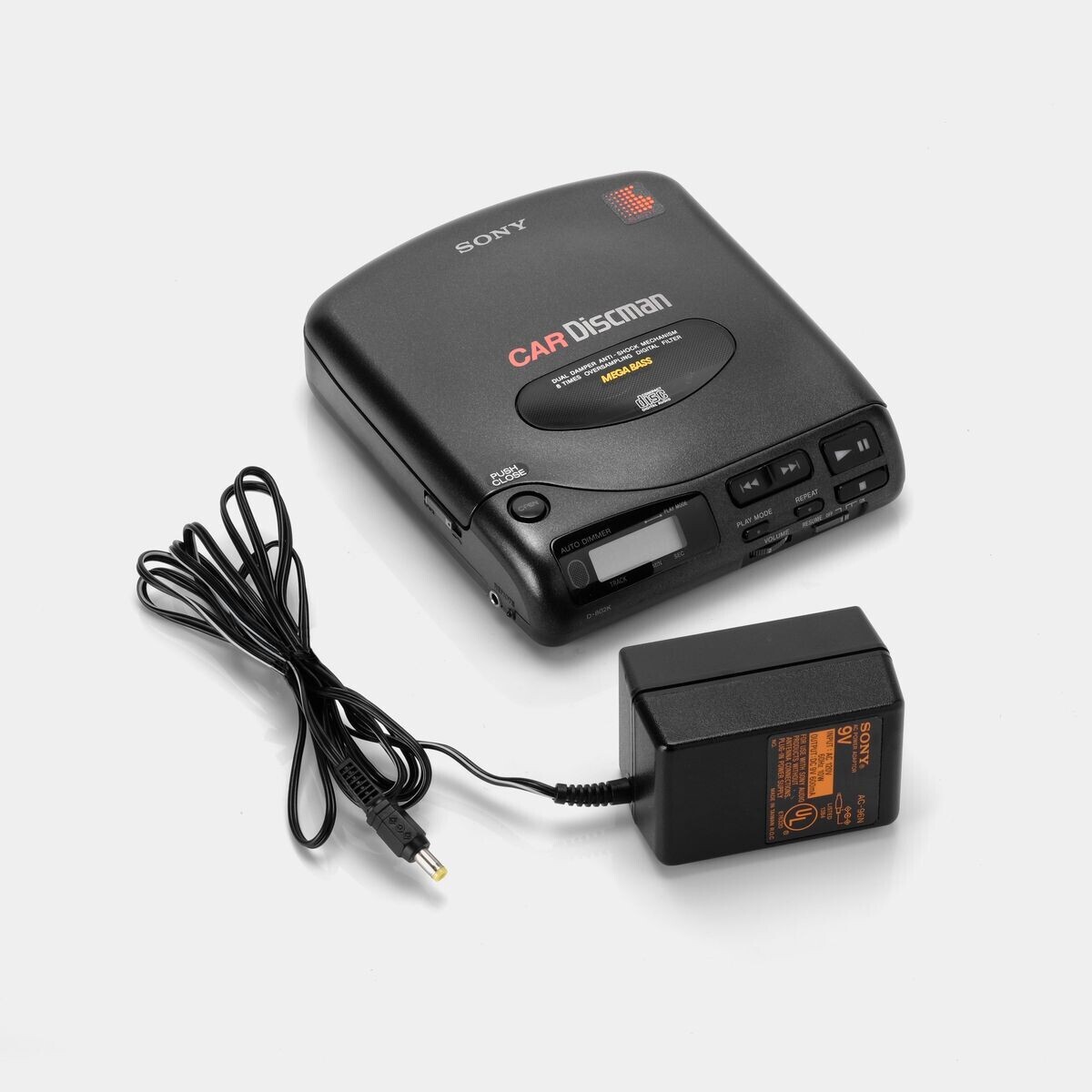 SONY CAR Discman ANTI- SHOCK MECHANISM DUAL TIMES DAMPER OVERSAMPLING MEGA BASS DIGITAL disc CLOSE PUSH OPEN AUTO DIMMER AA << REPEAT PLAY MODE OF SEC TRACK RESUME VOLUME D-BO2K II PLUG OUTPUT DC FOR WT P SONY 600mA AUDIO NET SONY® POWER ADAPTOR CONNECTIONS WITHOUT 16 KAMPA nwans MO NOZA 1409 T adidas VIC AC-96N and