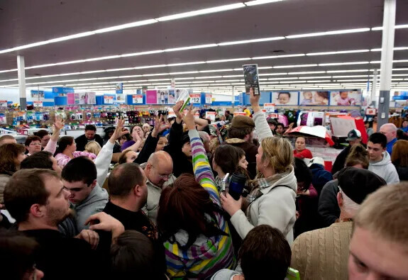Black Friday Chaos Pics from Before Cops Wore Cameras
