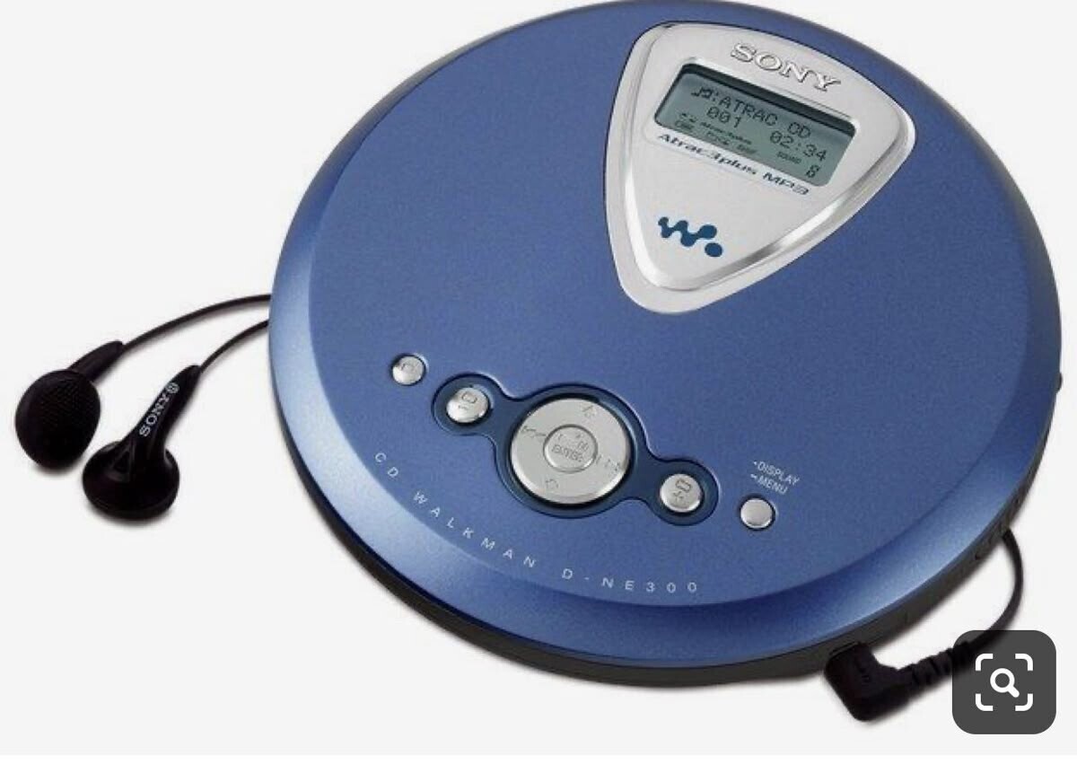 SONY MATRAC CD 001 02:34 One SOLDID 8 AtracSplus MP3 DISPLAY -MENU a EMICS SONY CD WALKMAN D-NE300