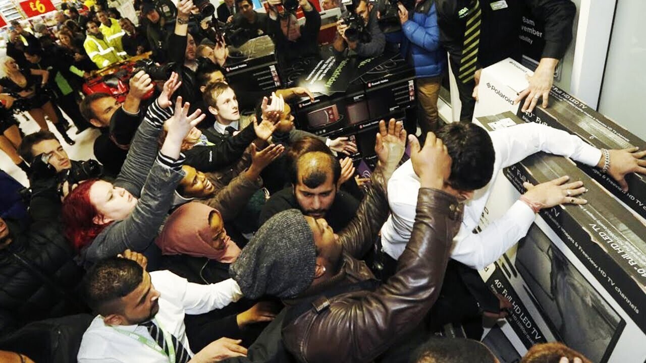 Black Friday Chaos Pics from Before Cops Wore Cameras