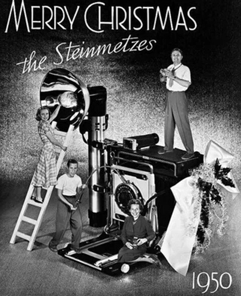 MERRY CHRISTMAS the Steinmetzes 1950