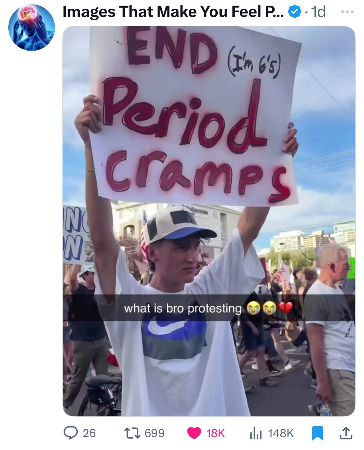 1d Images That Make You Feel P... ... END (I'm 6's) Period cramps N N what is bro protesting 26 699 18K 148K 