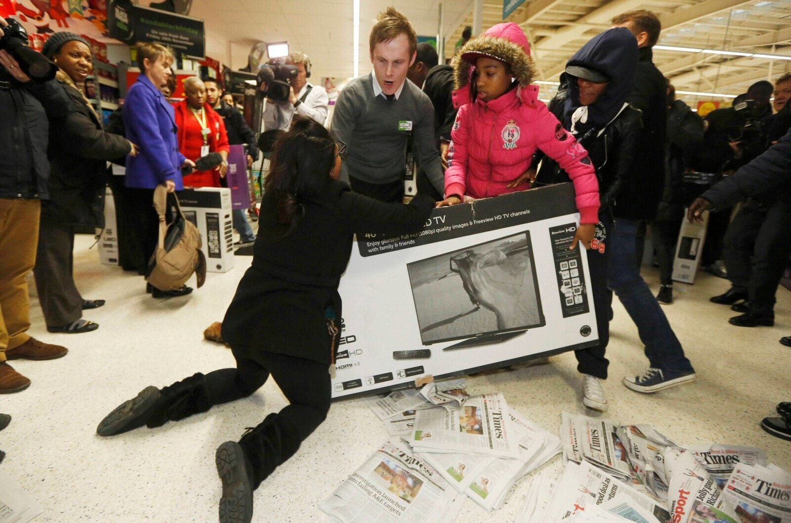 Black Friday Chaos Pics from Before Cops Wore Cameras
