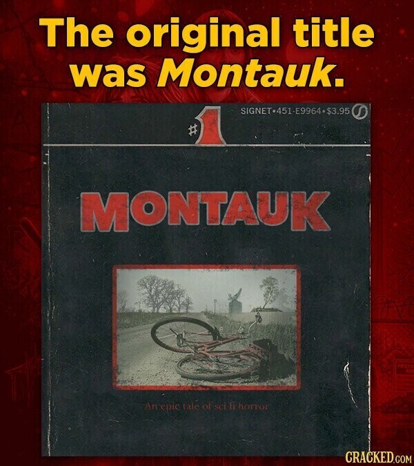 The original title was Montauk. MONTAUK An epic rate of sci fi horror CRACKED.COM