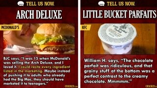 Tell Us Now: 30 Discontinued Fast-Food Items Missed Most