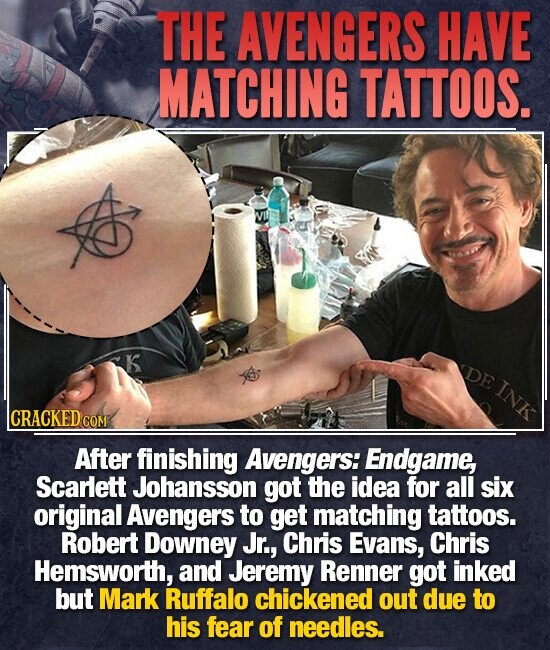 Avengers: Endgame Time Travel Explained By Hawkeye's Tattoos - YouTube