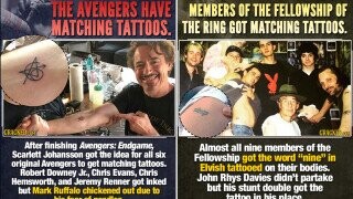 16 Actors Who Got Tattoos In Honor Of Their Own Movies/Shows