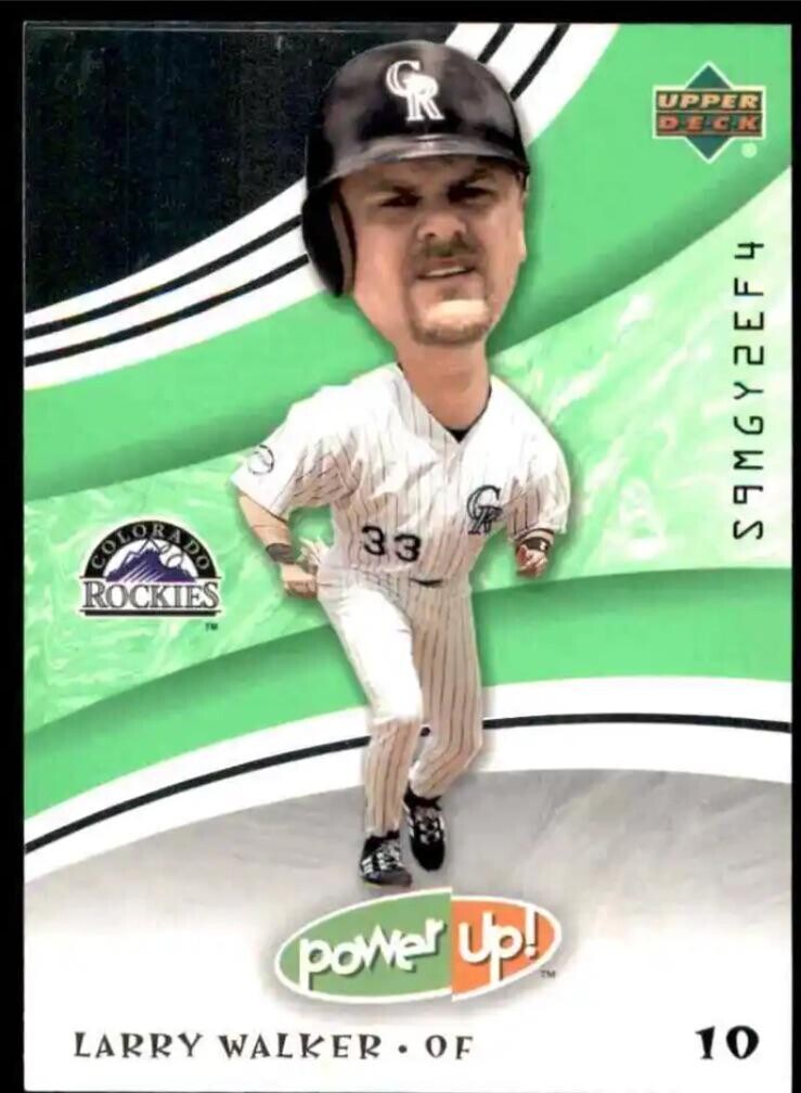 UPPER DECK CB COLORADO 33 S9MGY2EF4 ROCKIES TM power Up! TM LARRY WALKER.OF 10 