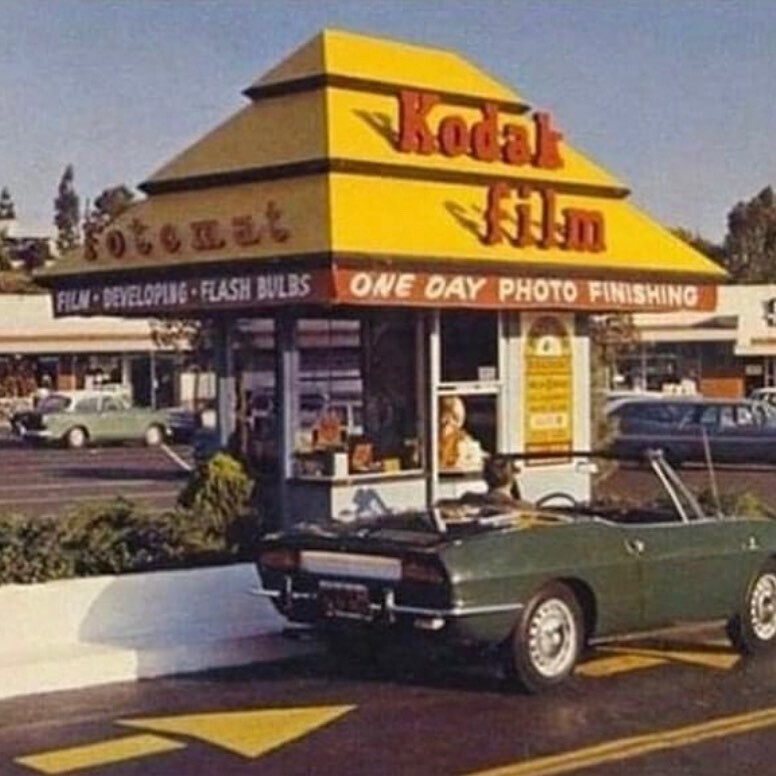 Kodak film fotenat ONE DAY PHOTO FINISHING FILM DEVELOPING FLASH BULBS - - dell GM cut 