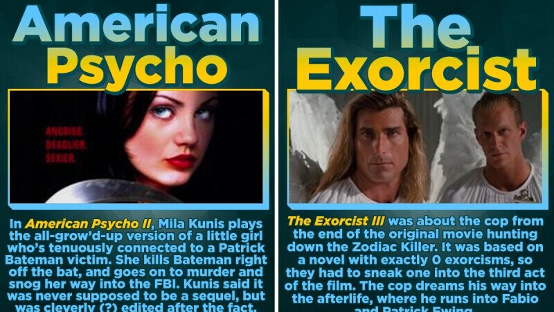 13 Iconic Films With Bonkers Sequels We Forgot About