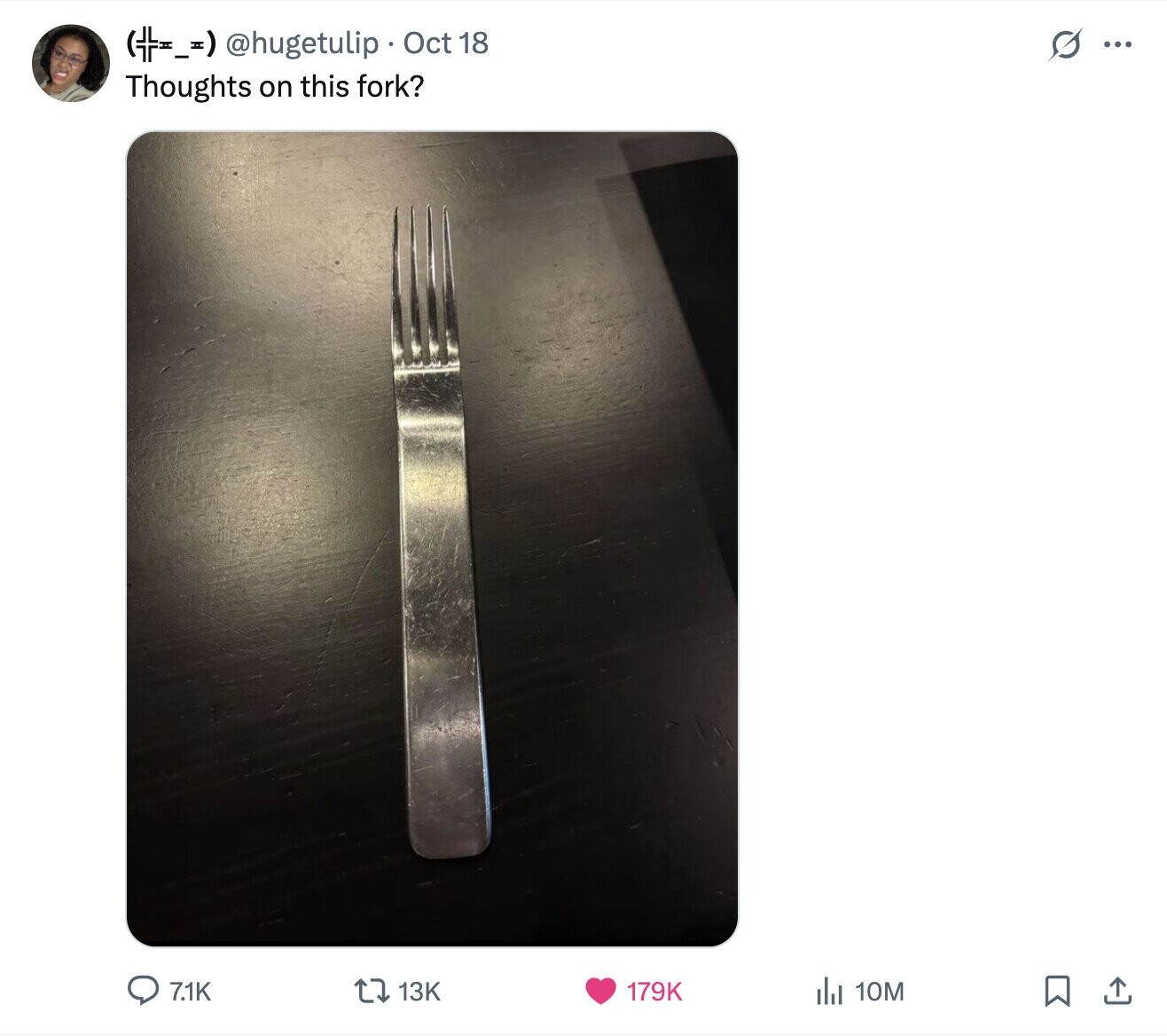 (+=_=) @hugetulip Oct 18 G ... Thoughts on this fork? 7.1K 13K 179K del 10M 