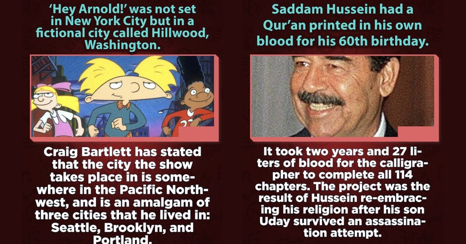 39 Random Bits of Trivia That Reliably Spew Forth From the Fact Geyser