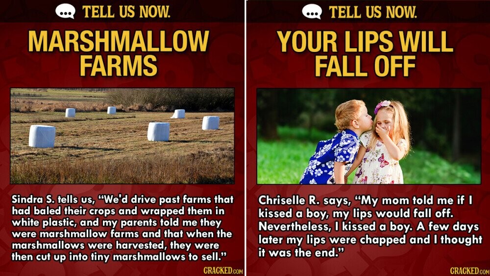 Tell Us Now: 17 Ridiculous Lies We Believed As Kids | Cracked.com