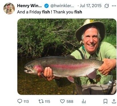 @hwinkler... Jul 17, 2015 O ... Henry Win... And a Friday fish! Thank you fish 113 115 588 