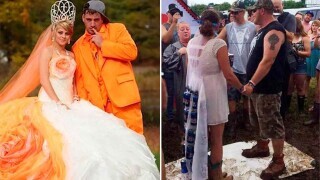 Unique Wedding Photos Showing Love Conquers All