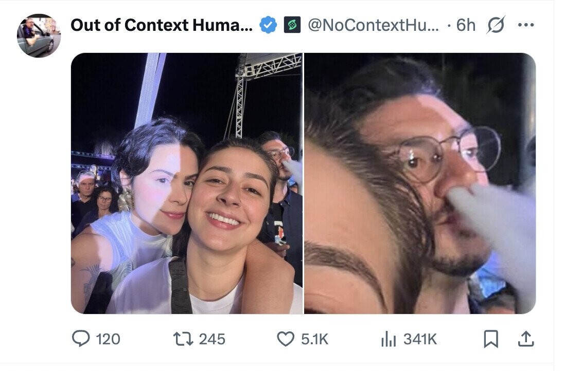 Out of Context Huma... @NoContextHu... 6h ... 120 245 5.1K del 341K