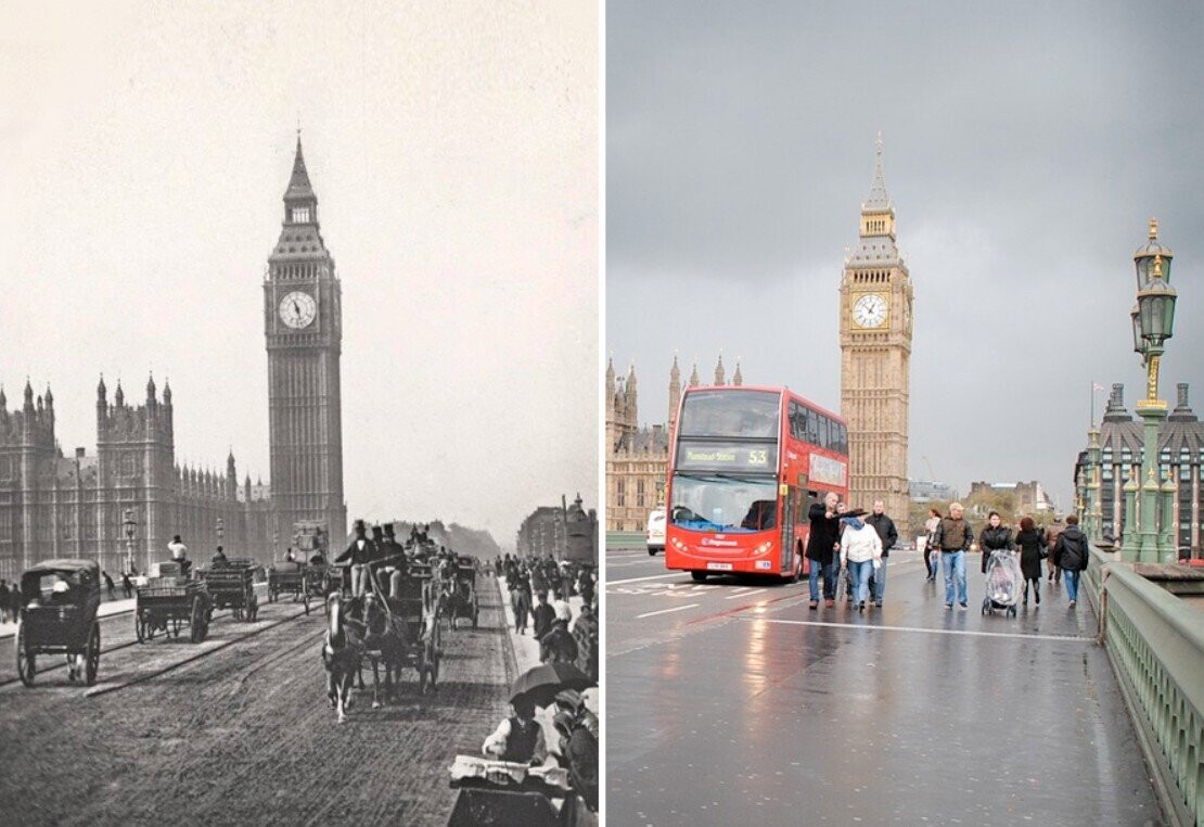 ‘Then’ & ‘Now’ Photos Showing Time Changes Everything