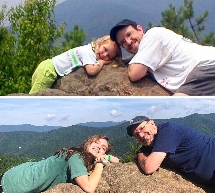 ‘Then’ & ‘Now’ Photos Showing Time Changes Everything